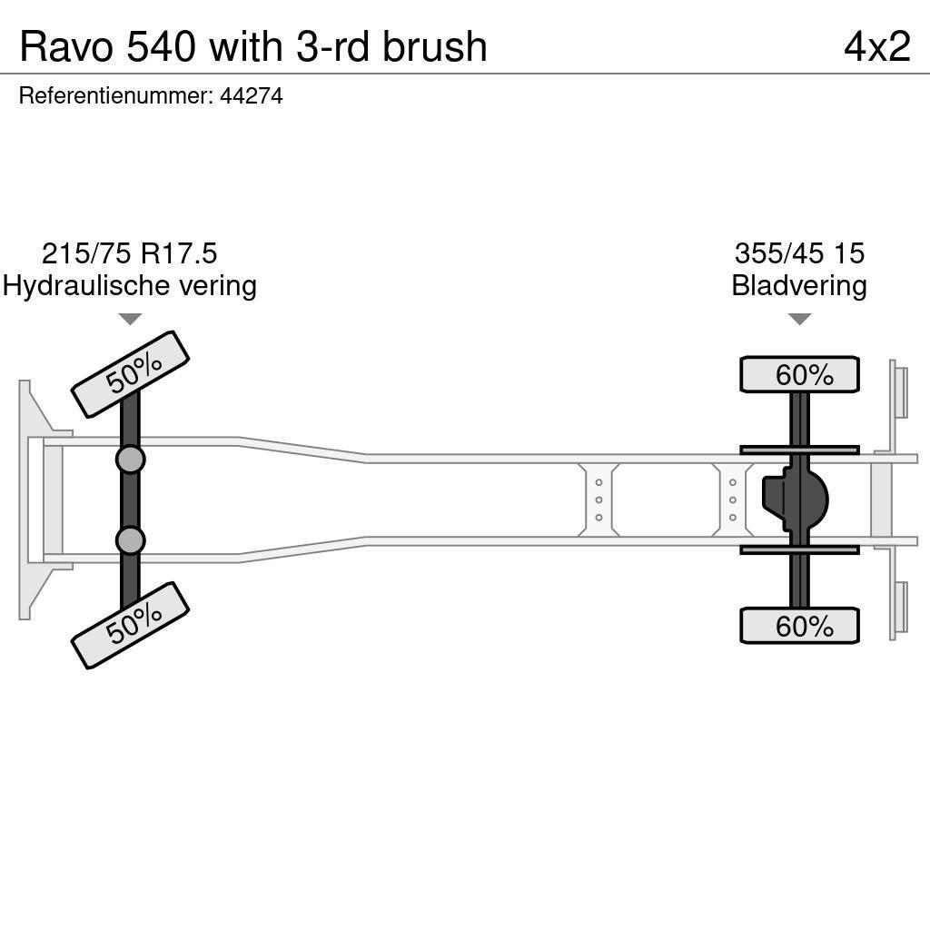 Ravo 540 with 3-rd brush Veegwagens