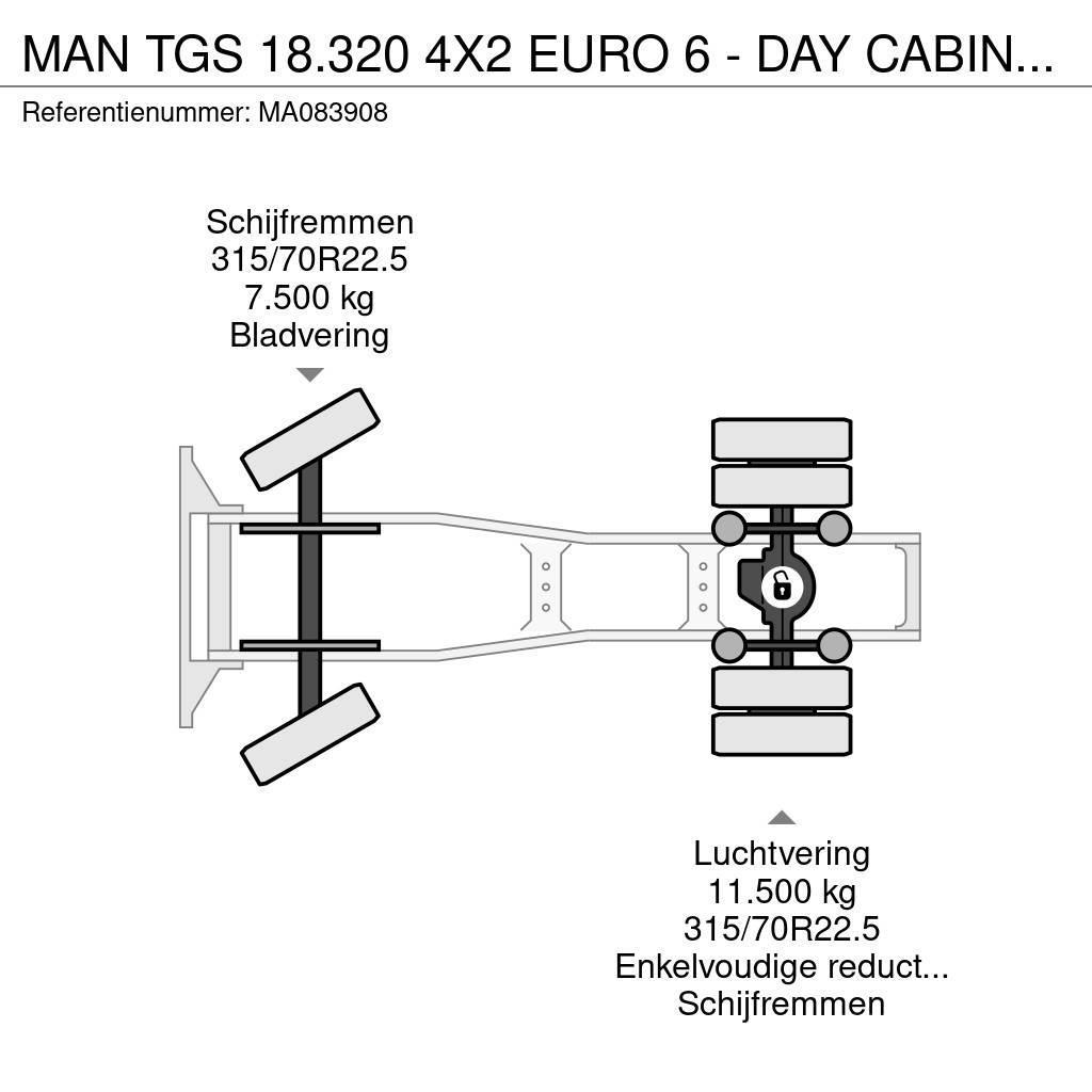 MAN TGS 18.320 4X2 EURO 6 - DAY CABINE - 425.609 KM Trekkers