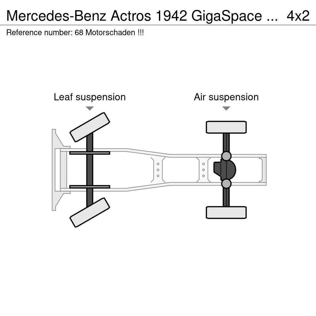 Mercedes-Benz Actros 1942 GigaSpace / Motorschaden !!! Trekkers