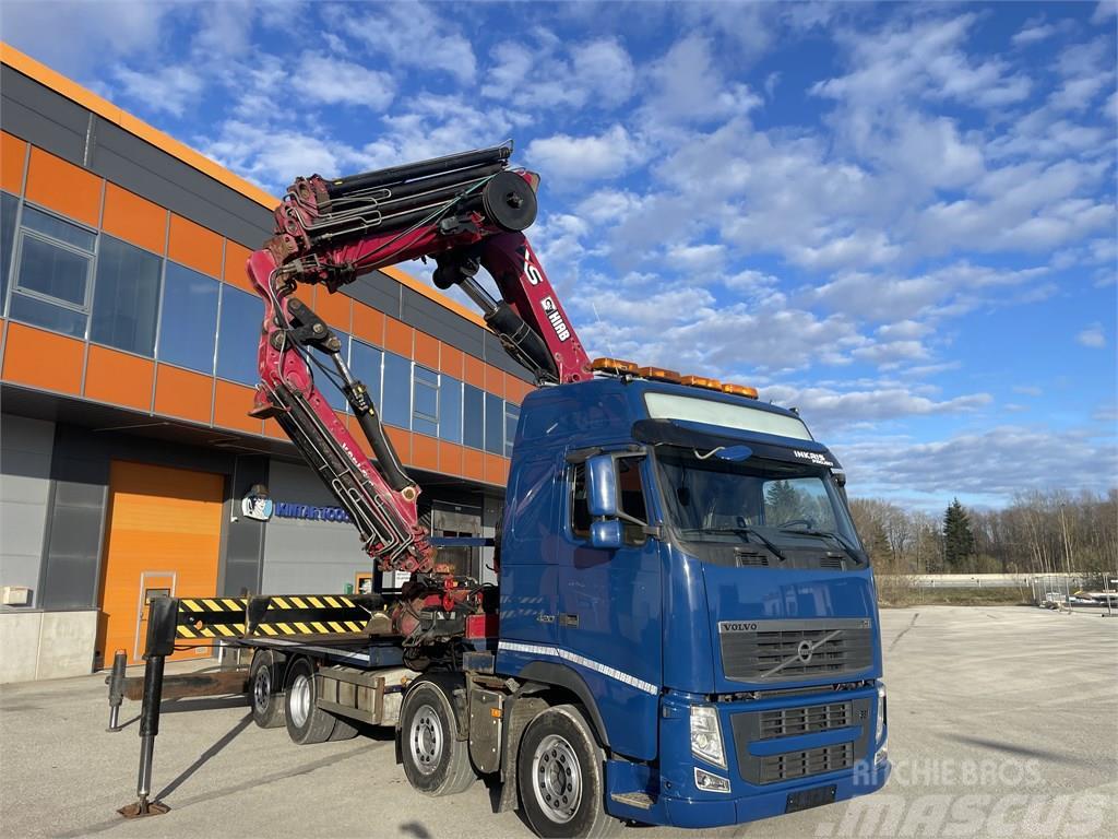 Volvo FH 8x2 Euro5 + Crane Hiab 800 E7 + Jib 135x4 Crane trucks