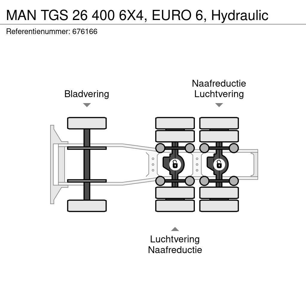 MAN TGS 26 400 6X4, EURO 6, Hydraulic Trekkers
