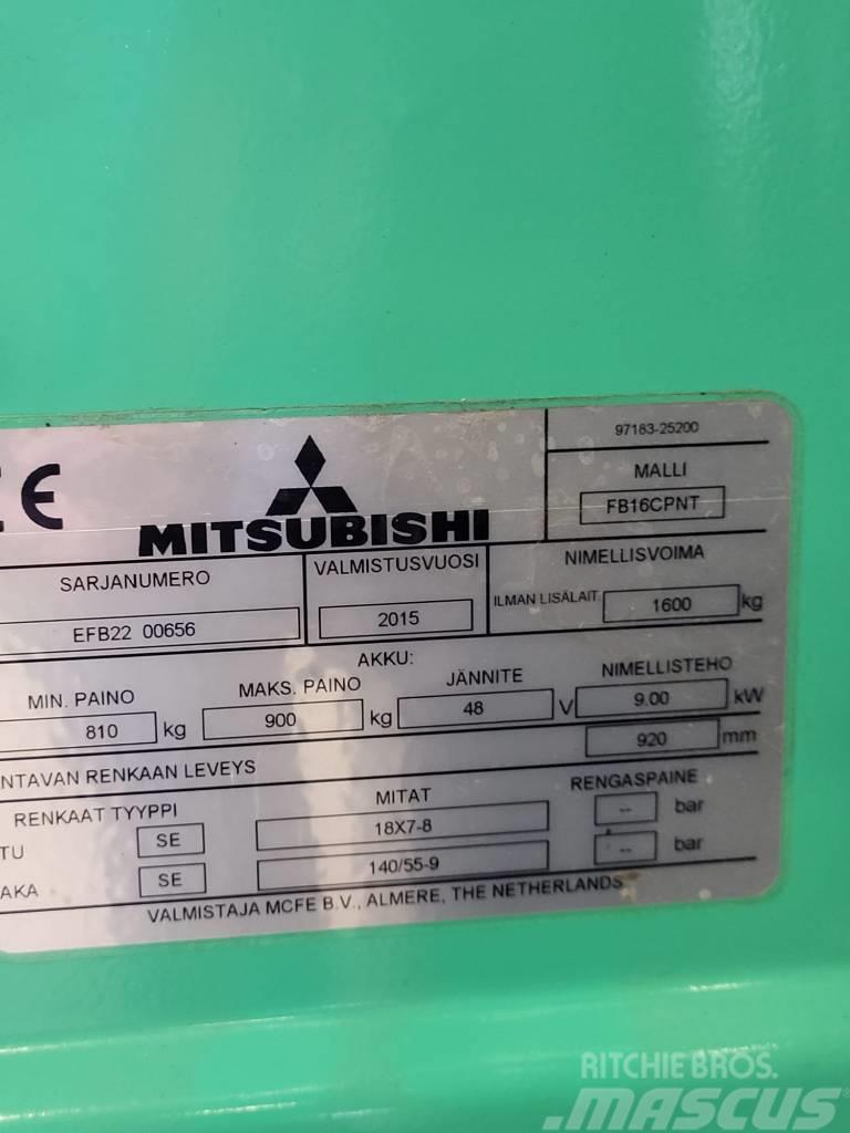 Mitsubishi FB16CPNT " Lappeenrannassa" Elektrische heftrucks