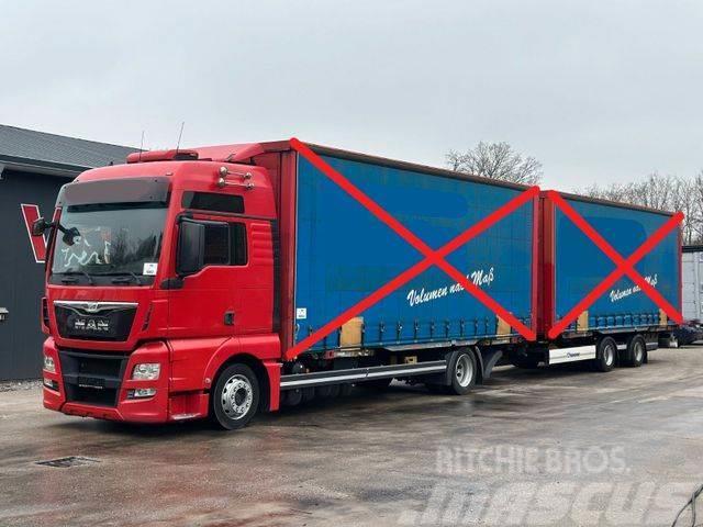 MAN TGX 18.400 4x2 Euro6 BDF+Krone OHNE BRÜCKEN Curtainsider trucks