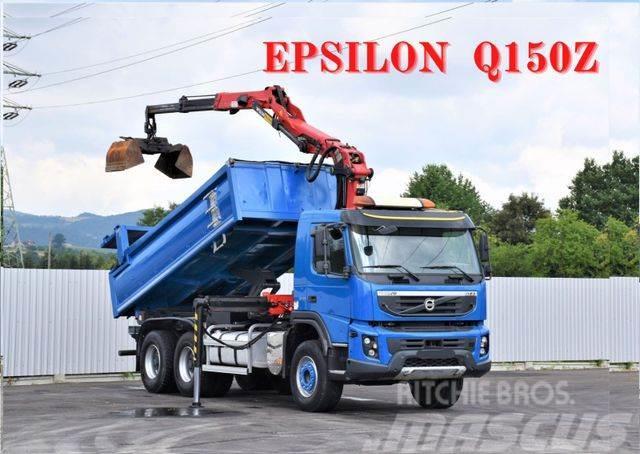 Volvo FMX 370 Kipper 4,90m *EPSILON Q150Z/FUNK*6x4 Tipper trucks