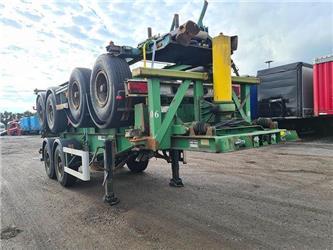 Renders 2 AXLE 20 FT CONTAINER CHASSIS STEEL SUSP DRUM BRA