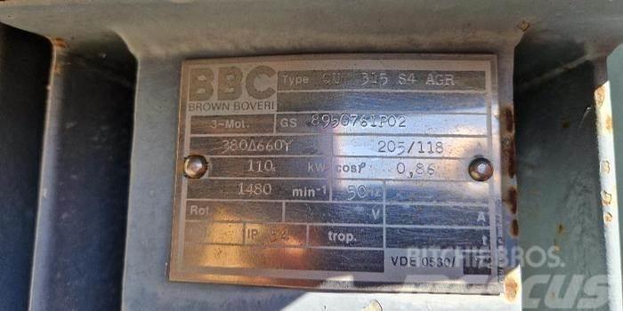 BBC Brown Boveri 110kW Elektromotor Engines