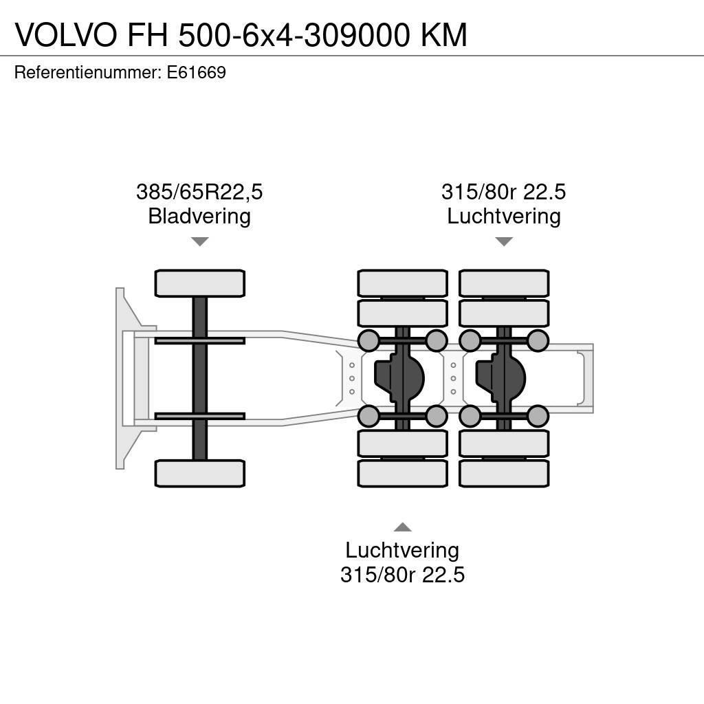 Volvo FH 500-6x4-309000 KM Tractor Units