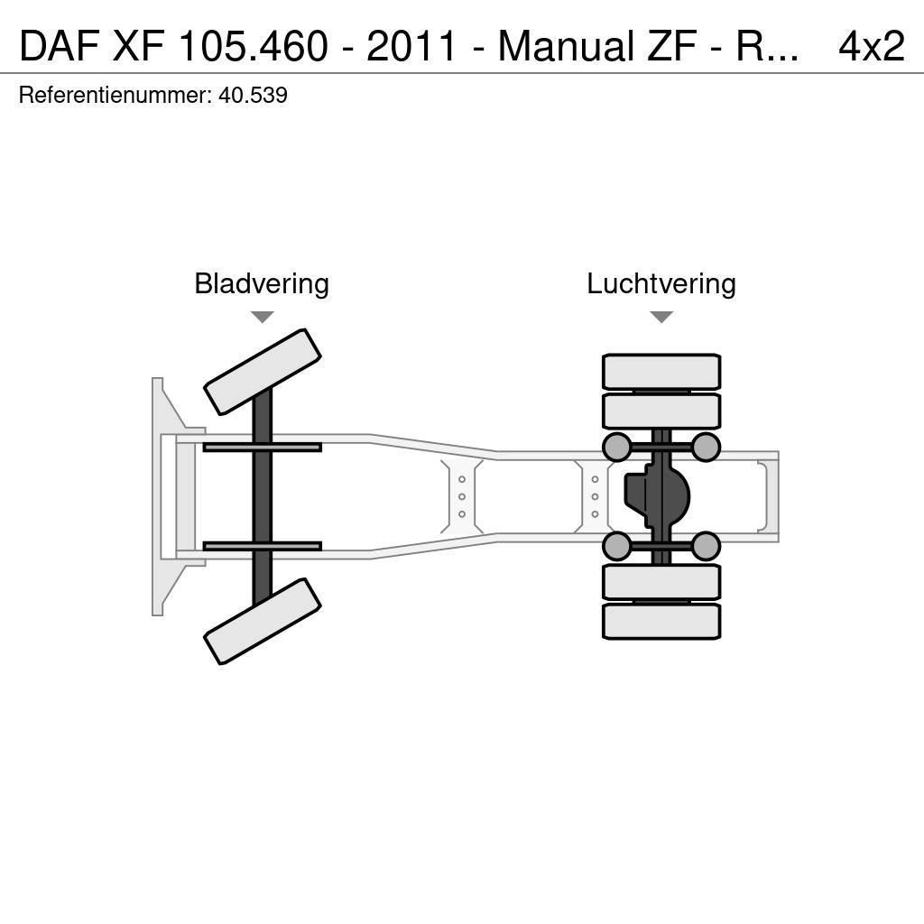 DAF XF 105.460 - 2011 - Manual ZF - Retarder - Origin: Tractor Units