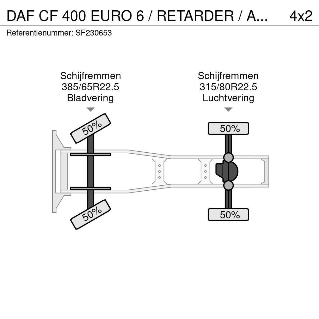 DAF CF 400 EURO 6 / RETARDER / AIRCO Tractor Units