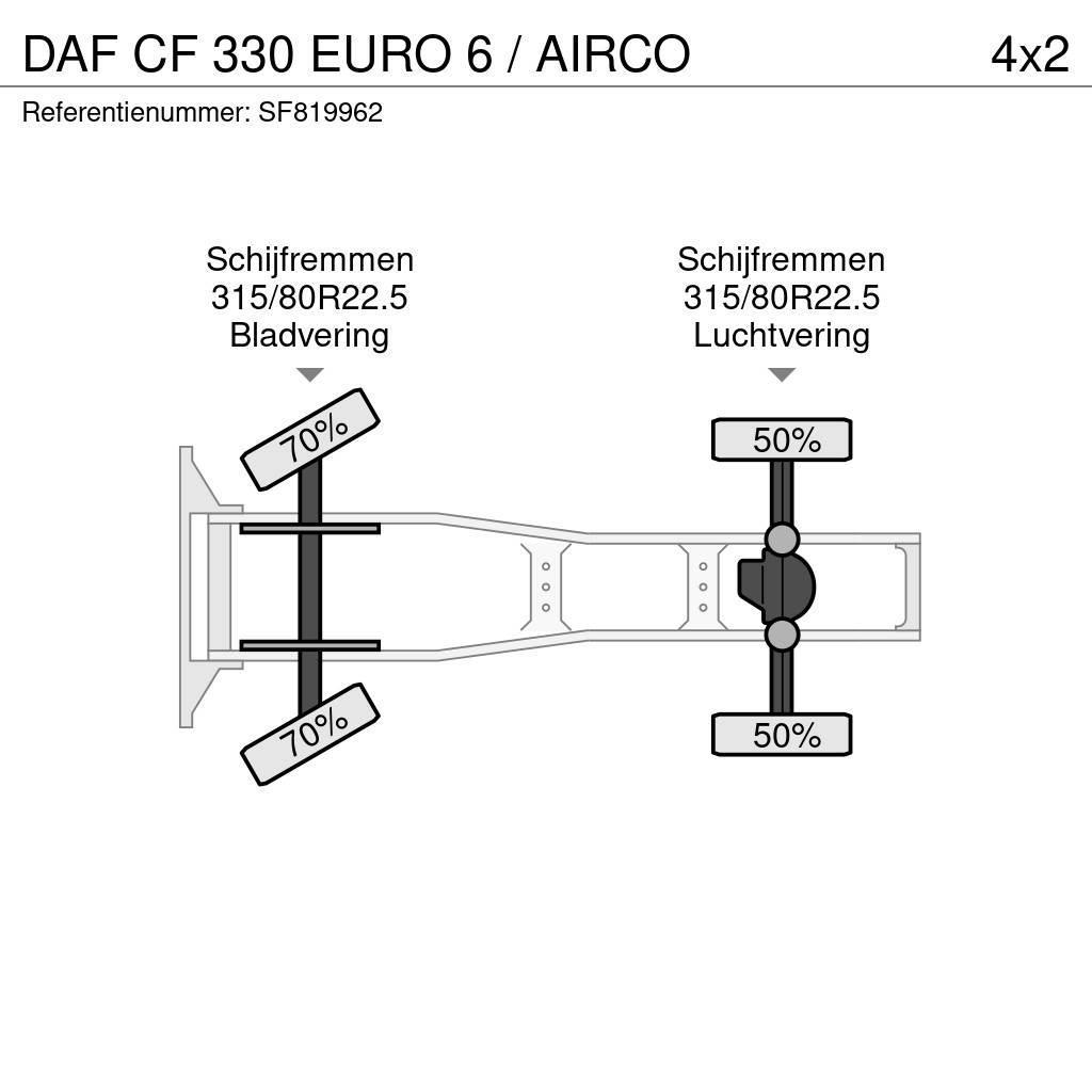 DAF CF 330 EURO 6 / AIRCO Tractor Units