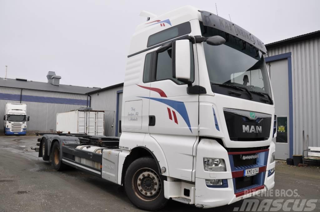 MAN TGX 26.480 6X2-4 LL Container Frame trucks