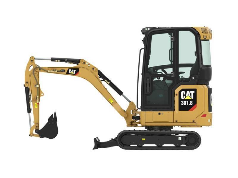 CAT 301.8 canopy smart Front loaders and diggers