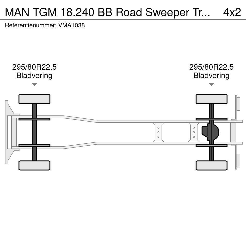 MAN TGM 18.240 BB Road Sweeper Truck (3 units) Sweeper trucks