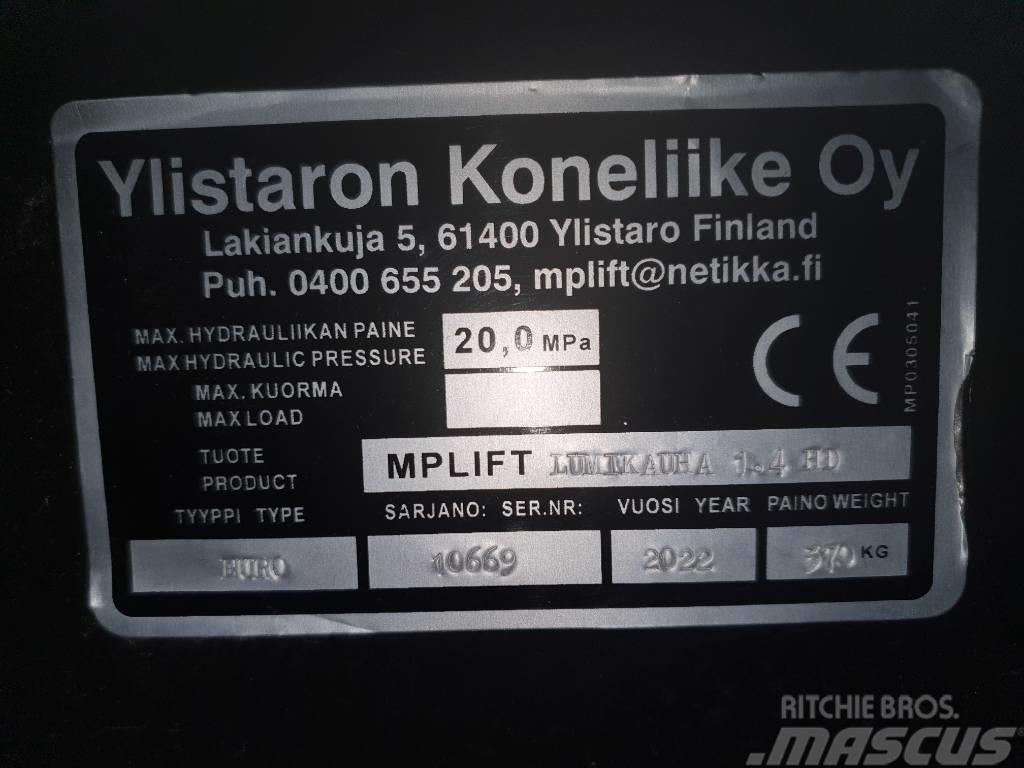 Mp-lift Lumikauha 1,4m3 / 2,4m EURO HD Front loader accessories