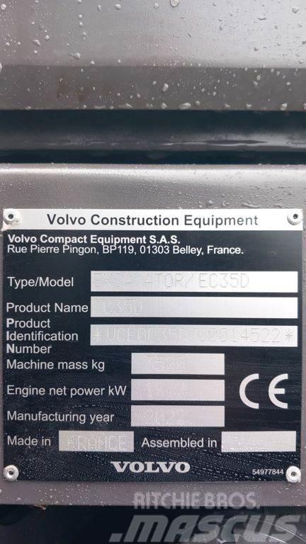Volvo EC35D (ex DEMO) 750u Backhoe loaders