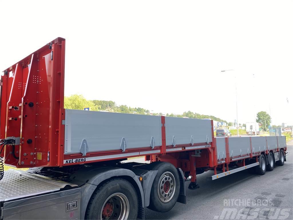 Kel-Berg S600H Jumbotrailer m uttrekk Flatbed/Dropside trailers