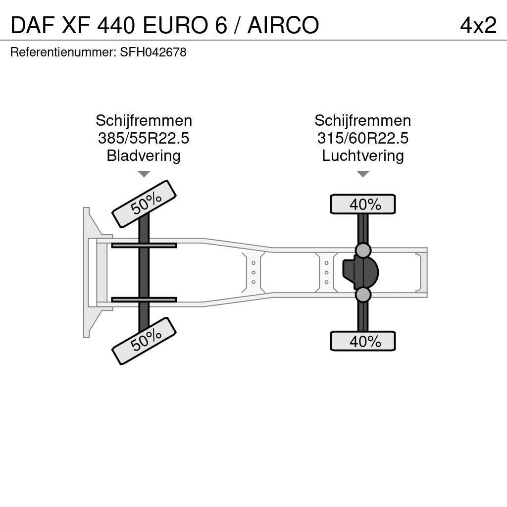 DAF XF 440 EURO 6 / AIRCO Tractor Units