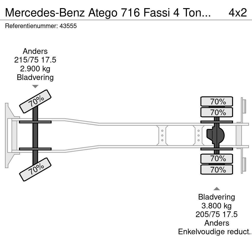 Mercedes-Benz Atego 716 Fassi 4 Tonmeter laadkraan Just 167.491 All terrain cranes
