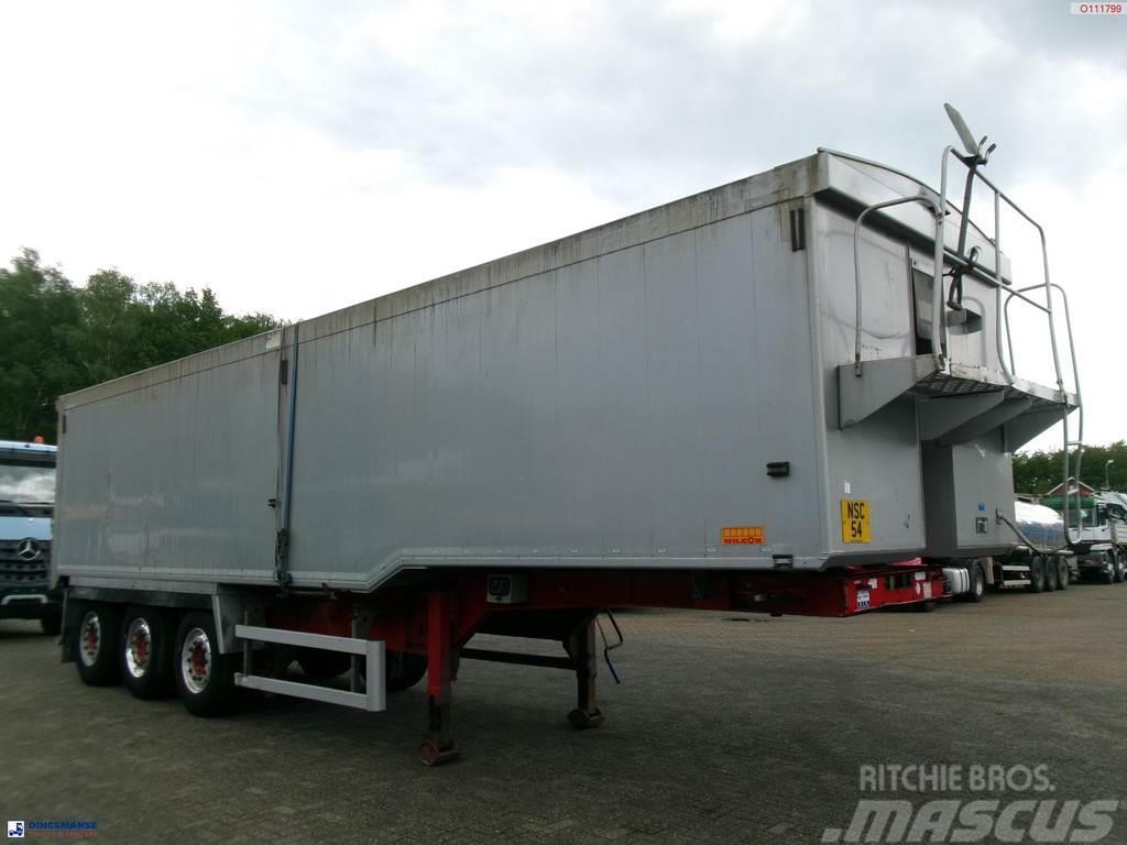 Wilcox Tipper trailer alu 52 m3 + tarpaulin Tipper semi-trailers