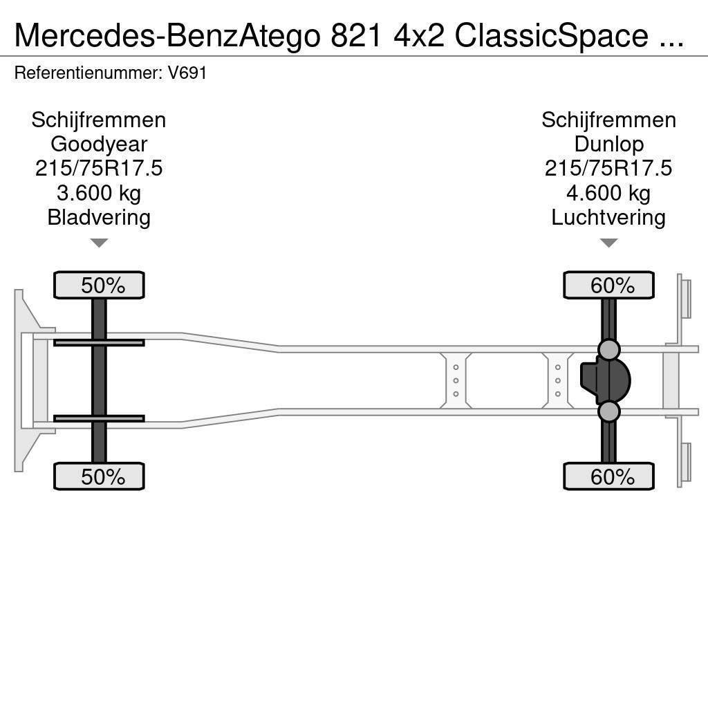 Mercedes-Benz Atego 821 4x2 ClassicSpace Euro6 - GeslotenBak 6.0 Box body trucks