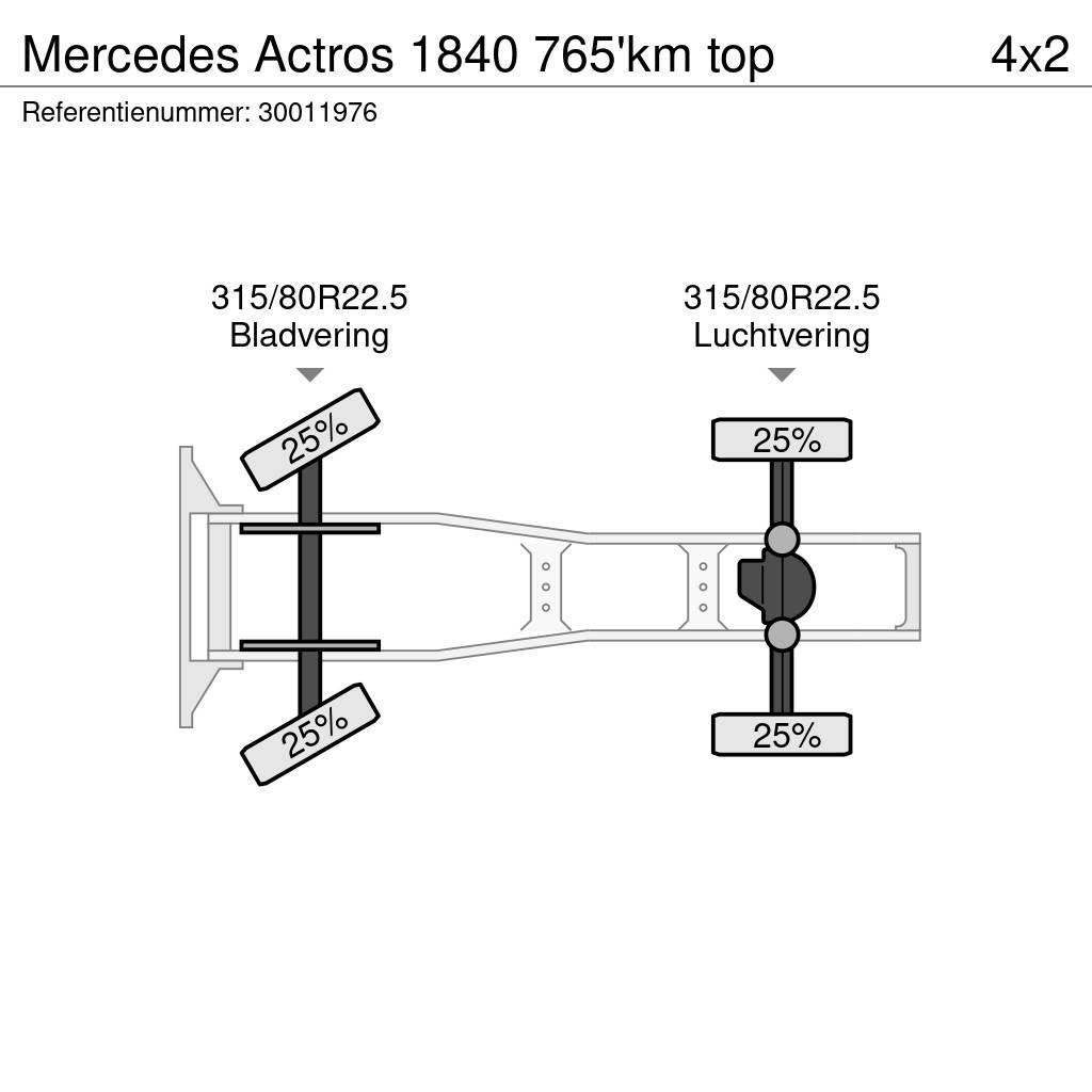 Mercedes-Benz Actros 1840 765'km top Tractor Units