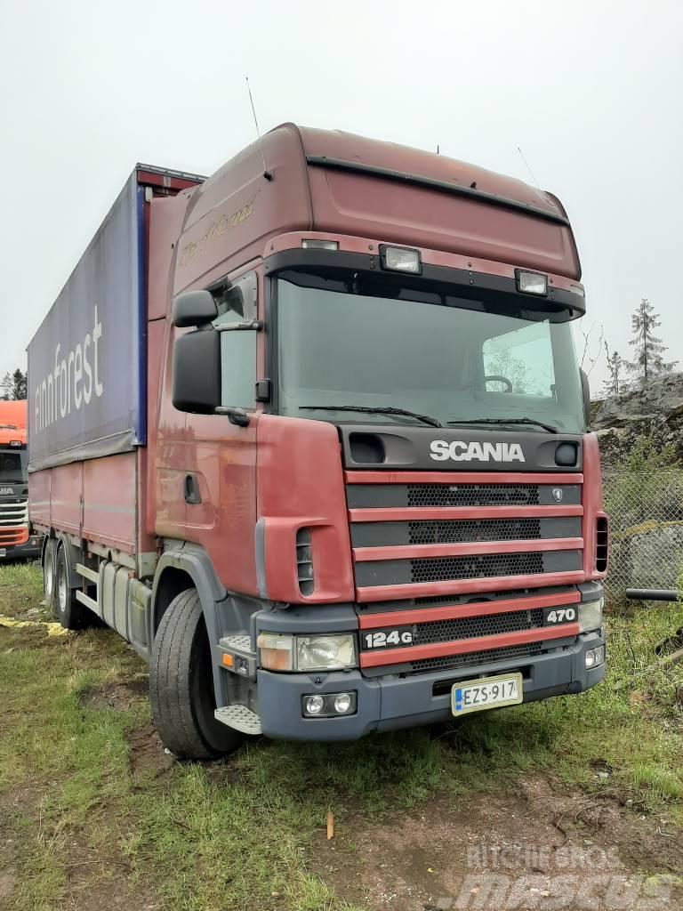 Scania R 124 Curtainsider trucks