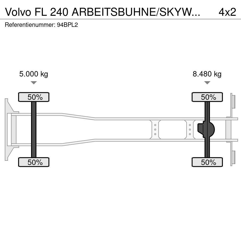 Volvo FL 240 ARBEITSBUHNE/SKYWORKER/17.5m Truck & Van mounted aerial platforms