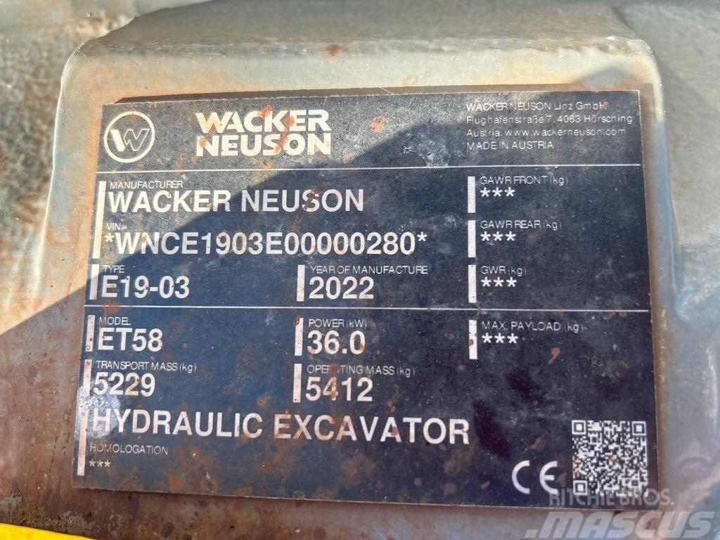 Wacker Neuson ET58 Crawler excavators