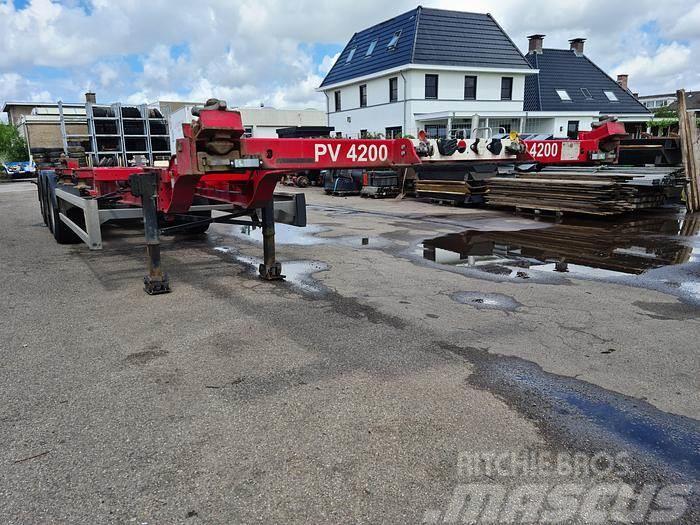 Krone SD | ALL CONNECTIONS | 4 PIECES Containerframe semi-trailers