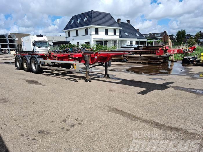 Krone SD | ALL CONNECTIONS | 4 PIECES Containerframe semi-trailers