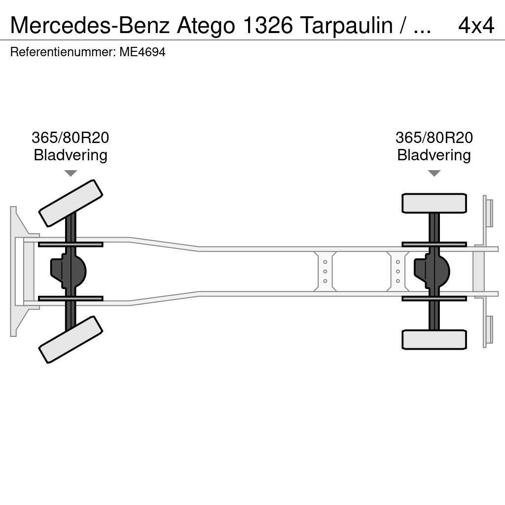 Mercedes-Benz Atego 1326 Tarpaulin / Canvas Box Truck Fire trucks