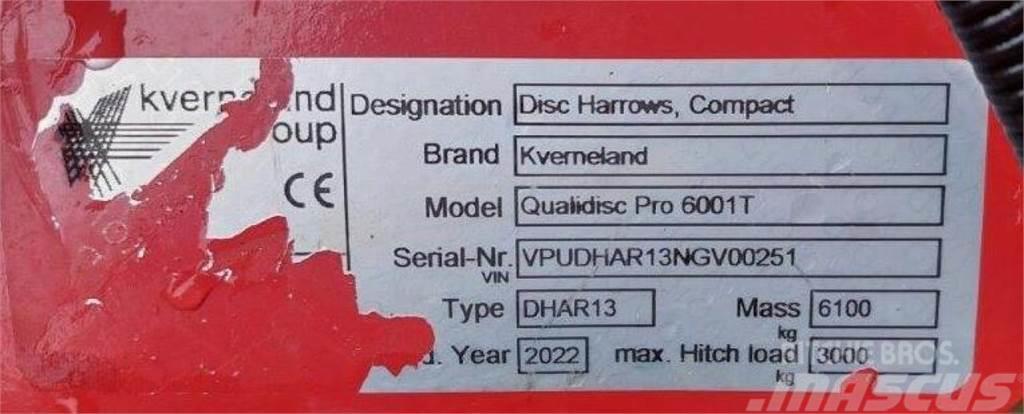 Kverneland Qualidisc Pro 6001 Actipress Twin Disc harrows