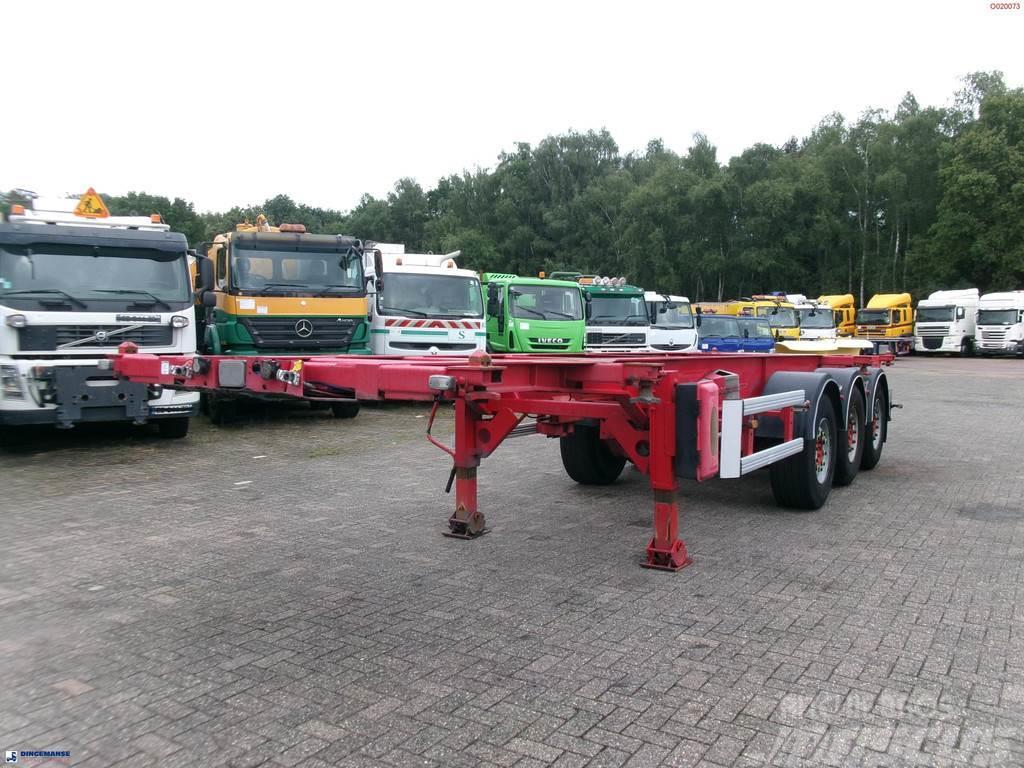 Asca 3-axle container trailer 20-30 ft Containerframe semi-trailers