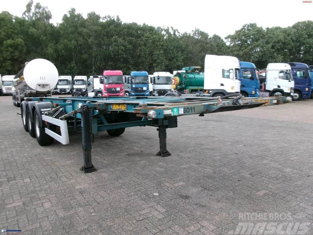 Van Hool 3-axle container chassis 20,30 ft. Containerframe semi-trailers