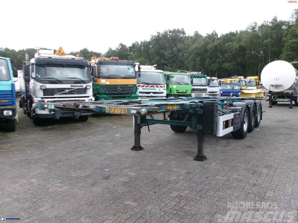 Van Hool 3-axle container chassis 20,30 ft. Containerframe semi-trailers