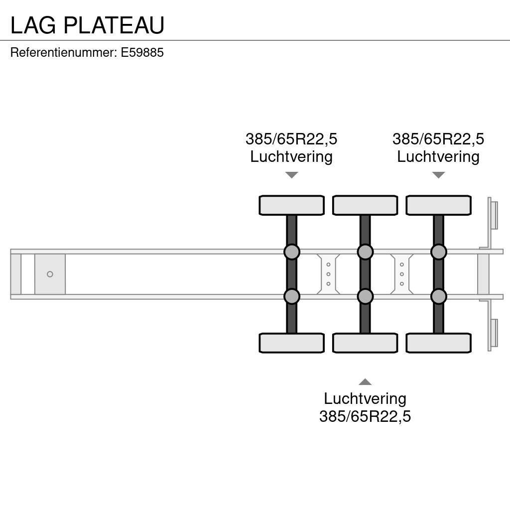 LAG PLATEAU Flatbed/Dropside semi-trailers