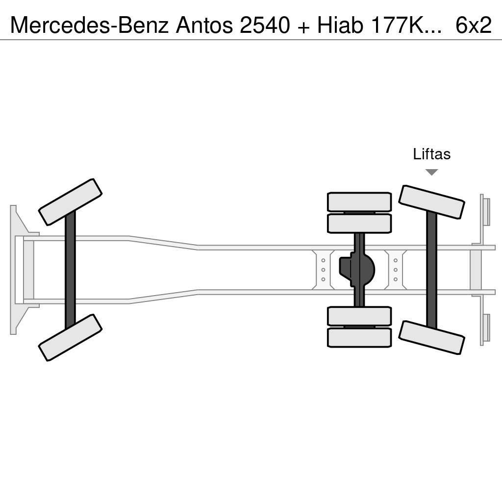Mercedes-Benz Antos 2540 + Hiab 177K Pro Hipro All terrain cranes