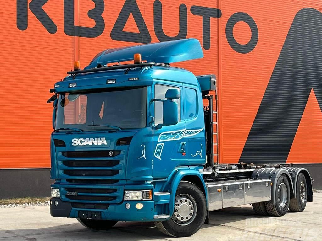Scania G 450 6x2*4 HIAB XR 20 ton / L=5300 mm Hook lift trucks