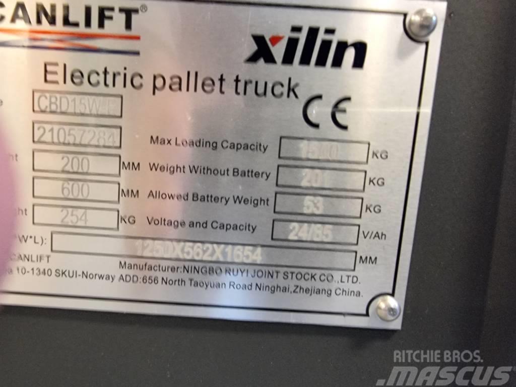 Xilin CBD15W-E -1,5 tonns palletruck med vekt (PÅ LAGER) Low lifter