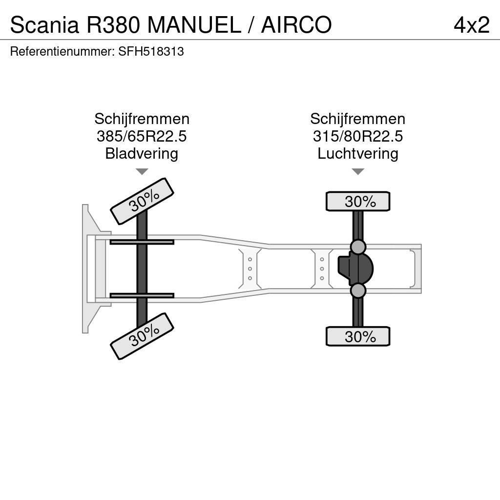 Scania R380 MANUEL / AIRCO Tractor Units
