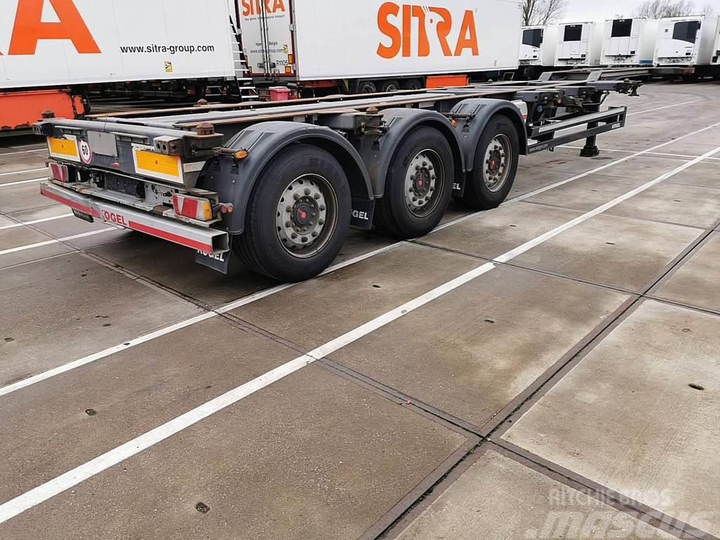 Kögel S24-2 MULTI saf axles lift axle Containerframe semi-trailers