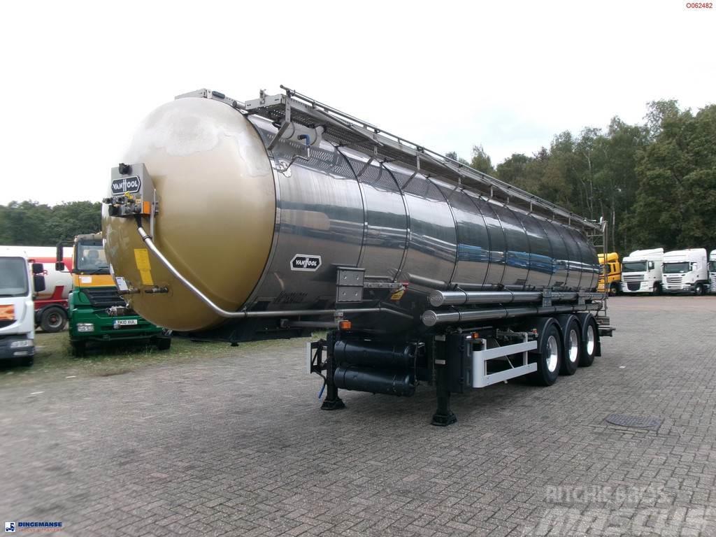 Van Hool Chemical tank inox 33 m3 / 3 comp / ADR 30-03-2024 Tanker semi-trailers