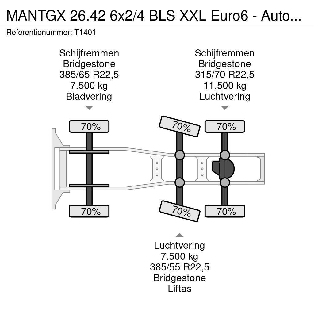 MAN TGX 26.42 6x2/4 BLS XXL Euro6 - Automaat - Standka Tractor Units