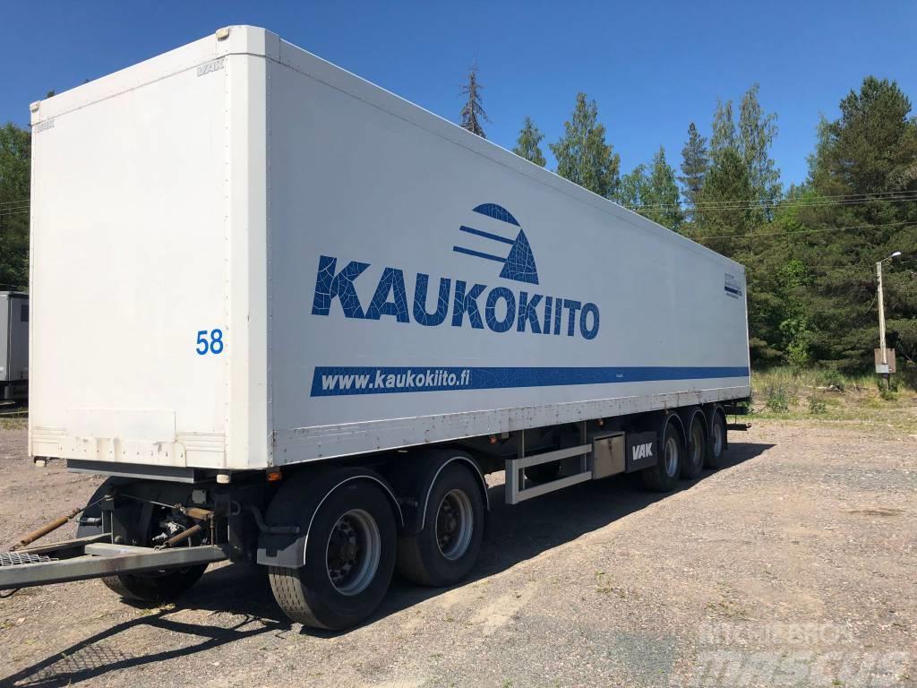 VAK 5 akselinen umpiputki rahtivaunu Box body trailers