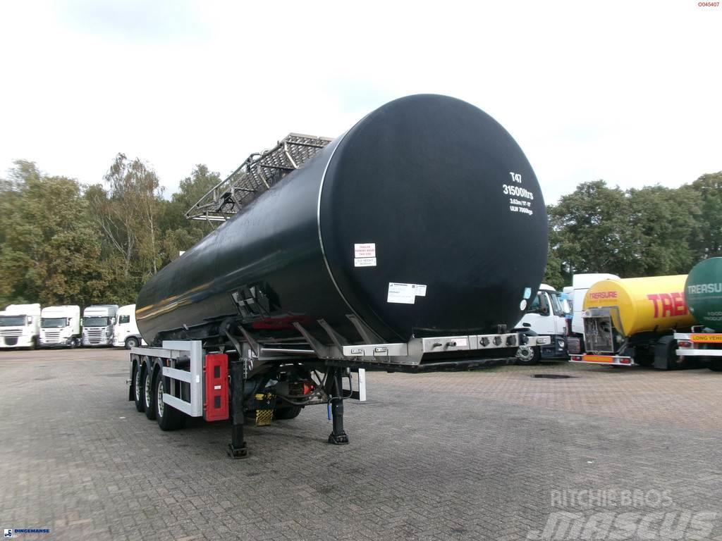 Crossland Bitumen tank inox 33 m3 / 1 comp + compressor + AD Tanker semi-trailers