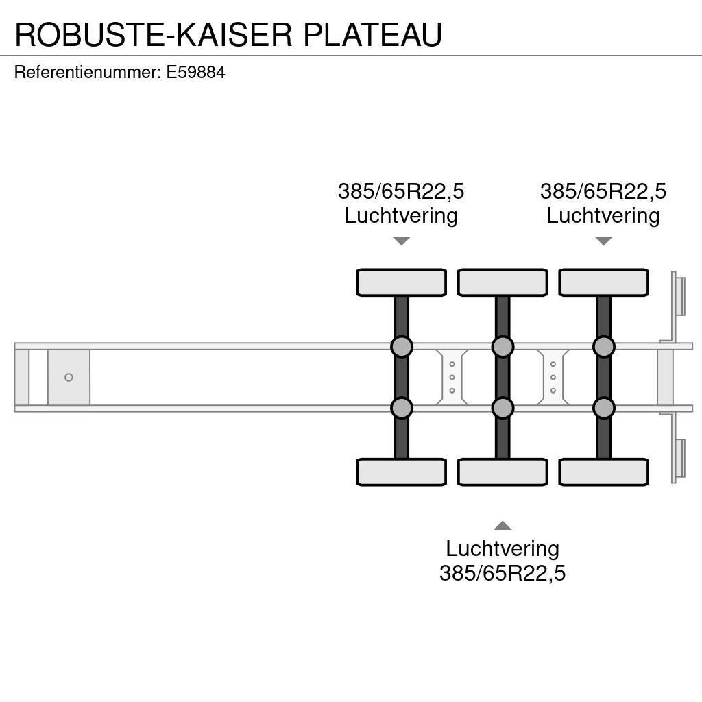  Robuste-Kaiser PLATEAU Flatbed/Dropside semi-trailers
