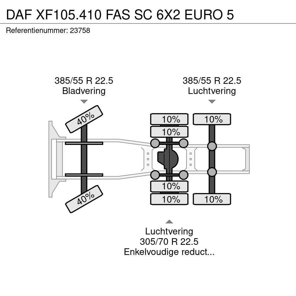 DAF XF105.410 FAS SC 6X2 EURO 5 Tractor Units