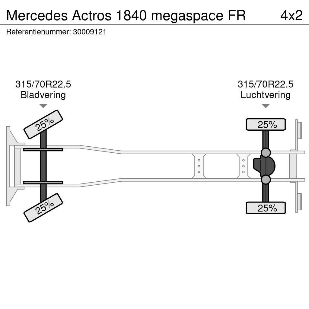 Mercedes-Benz Actros 1840 megaspace FR Container Frame trucks