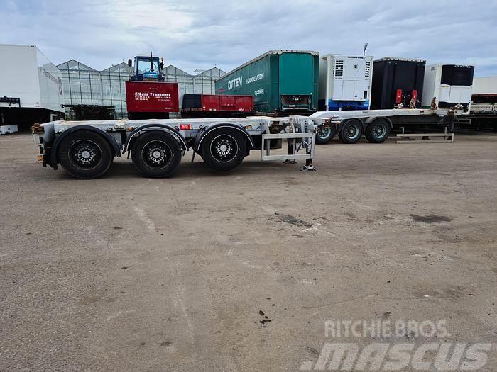 Pacton TE3 | 3 AXLE SAF DISC | CONTAINERCHASSIS | MULTI | Containerframe semi-trailers