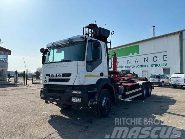Iveco TRAKKER 450 6x4 for containers,crane, E4 vin 530 Hook lift trucks
